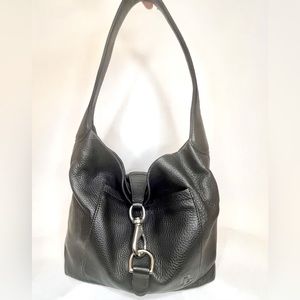 Dooney &  Bourke D&B Hobo Black  Slouch leather Handbag.